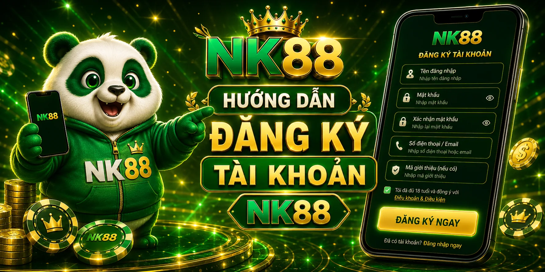 Hướng Dẫn Đăng Ký Tài Khoản NK88